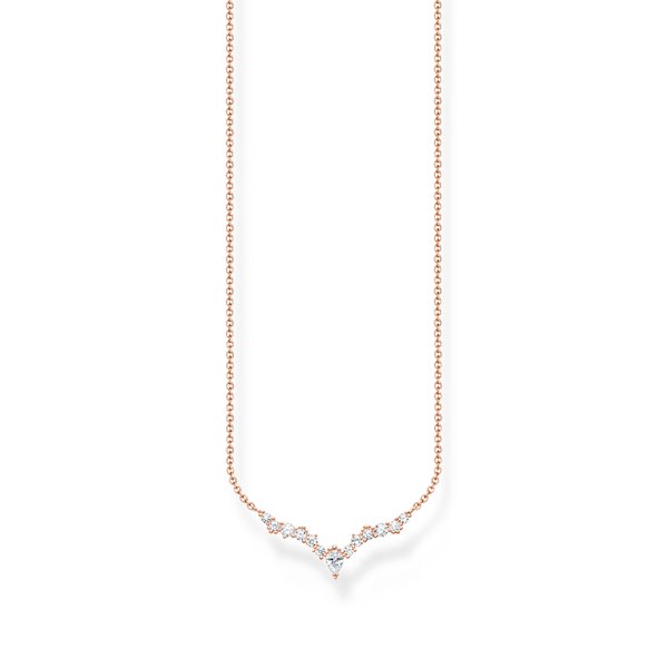 Thomas Sabo Jégkristály rozé nyaklánc cirkóniával KE2172-416-14-L45v