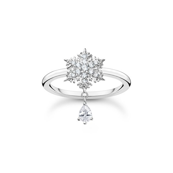 Thomas Sabo Hópelyhes ezüst gyűrű cirkóniával 