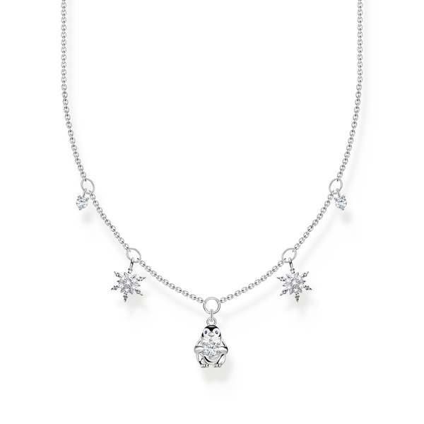 Thomas Sabo Pingvin és hópelyhek ezüst nyaklánc KE2173-041-7-L45v