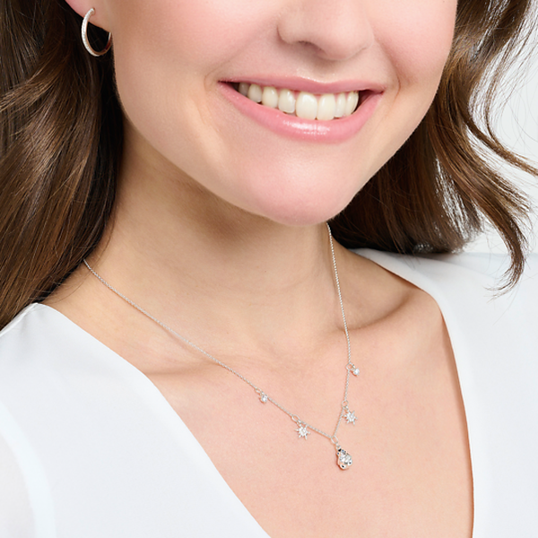 Thomas Sabo Pingvin és hópelyhek ezüst nyaklánc KE2173-041-7-L45v