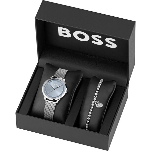 Boss Pura ezüst színű óra szett karkötővel 1570150