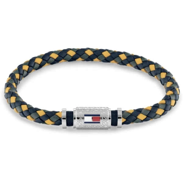 Tommy Hilfiger Tricolor fonott bőr karkötő  2790455
