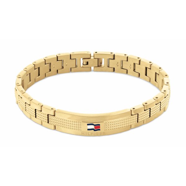 Tommy Hilfiger Arany színű nemesacél karkötő hilfiger logóval 2790421