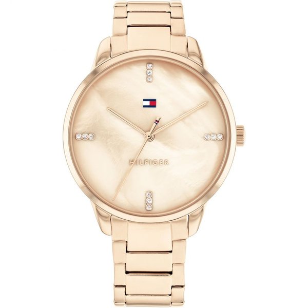 Tommy Hilfiger Paige gyöngyház számlapos rozé színű női óra 1782545
