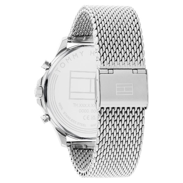 Tommy Hilfiger Ryder ezüst színű fekete számlapos férfi óra 1710498