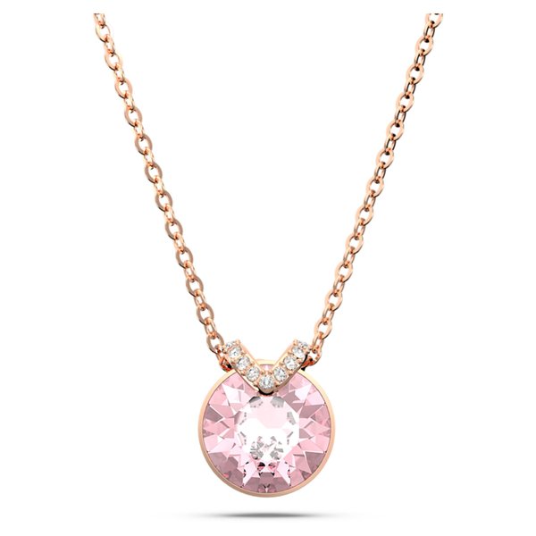 Swarovski Bella V medál rozé színű nyaklánc rózsaszín kristállyal 5662088