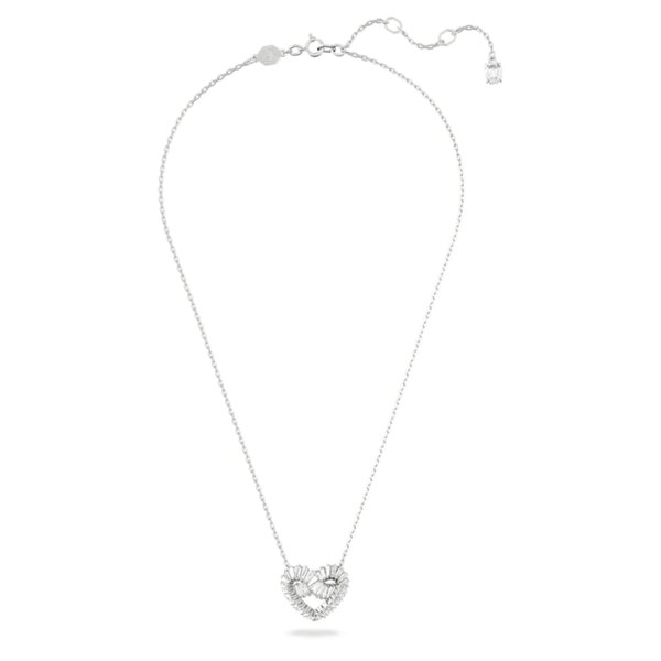 Swarovski Matrix ezüst színű nyakánc csavart szív kristály medállal 5647924