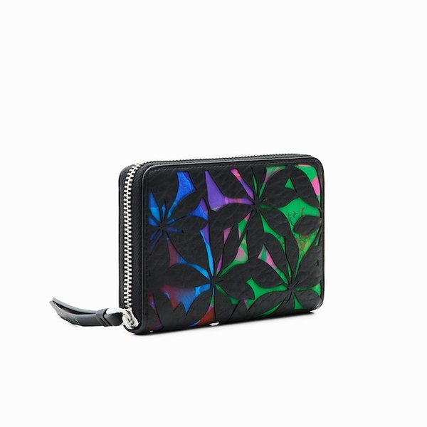 Desigual Onyx marisa fekete virágmintás pénztárca 23SAYP05/2000