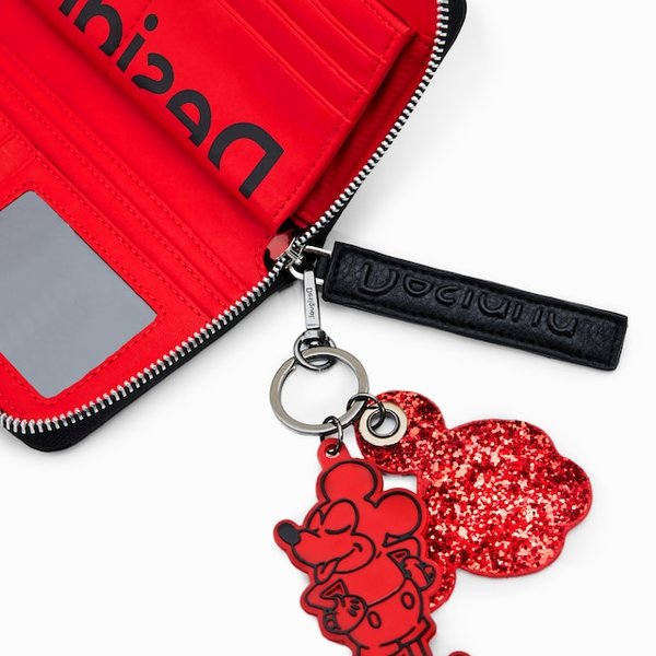 Desigual Mickey fiona fekete nyomott mintás pénztárca 23SAYP02/2000