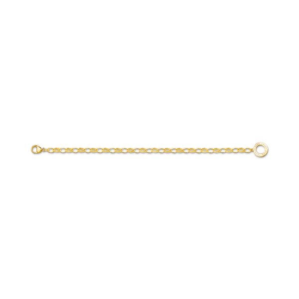 Thomas Sabo 18K arannyal bevont ezüst charm club karkötő 