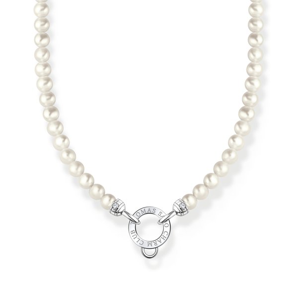 Thomas Sabo Tenyésztett gyöngy állítható charmtartós ezüst nyaklánc KE2187-167-14-L45V
