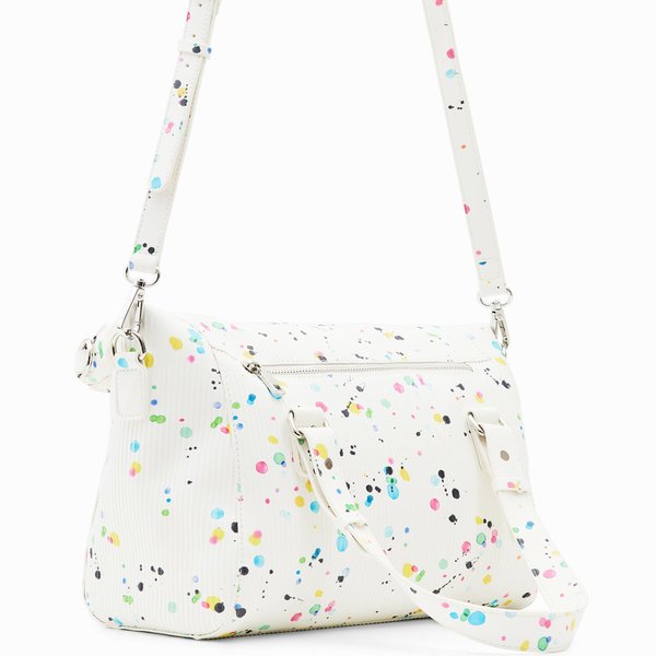Desigual Neon art loverty fehér táska 23SAXPA9