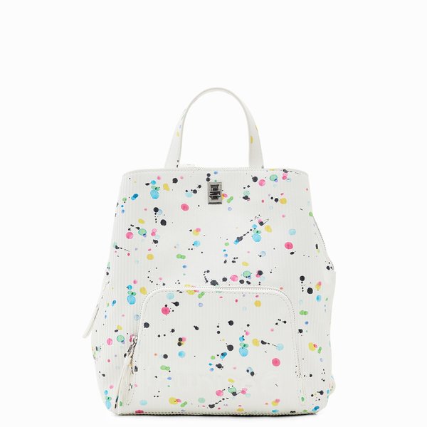 Desigual Neon art sumy mini fehér hátizsák 23SAKP31