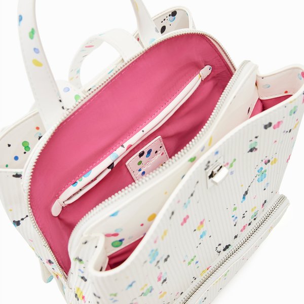 Desigual Neon art sumy mini fehér hátizsák 23SAKP31