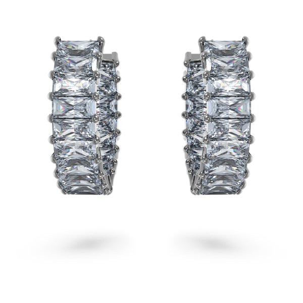 Swarovski Matrix karika fülbevaló szürke kristállyal 5658650