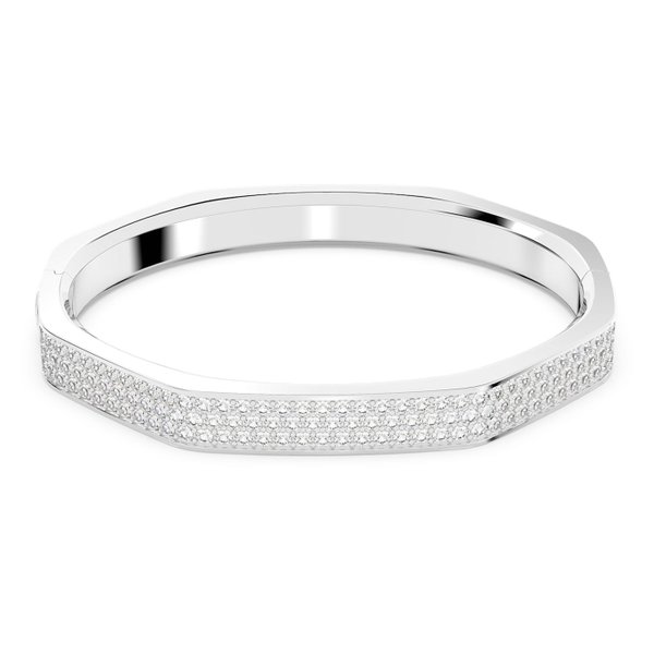 Swarovski Dextera nyolcszög alakú ezüst színű karperec fehér kristállyal 5655624