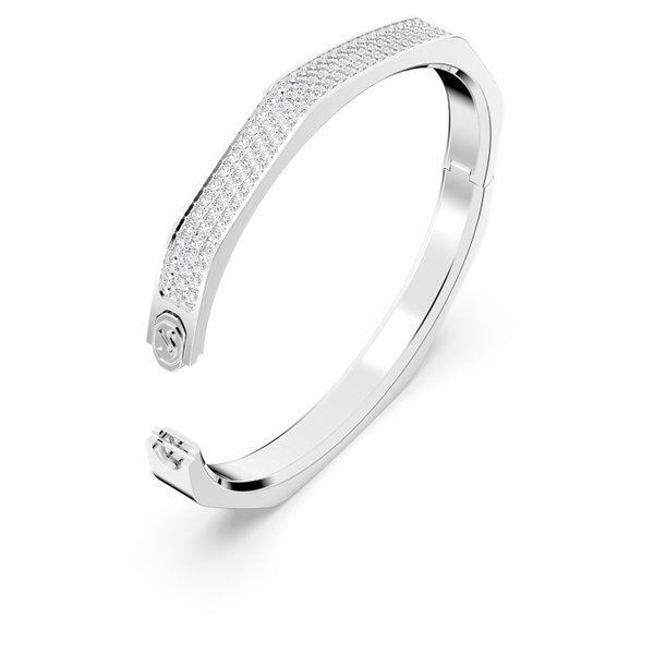 Swarovski Dextera nyolcszög alakú ezüst színű karperec fehér kristállyal 5655624