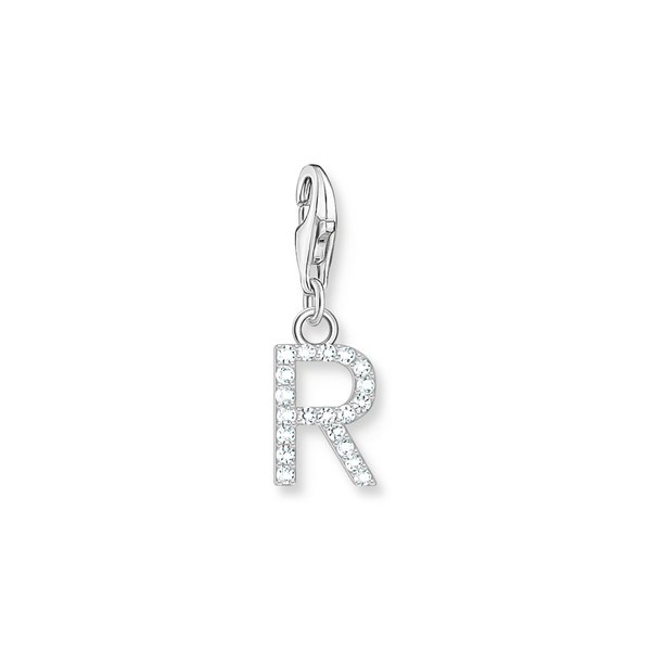Thomas Sabo  R betű ezüst charm cirkóniával 1955-051-14