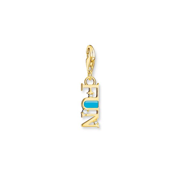 Thomas Sabo Fun arannyal bevont ezüst charm 2010-565-17