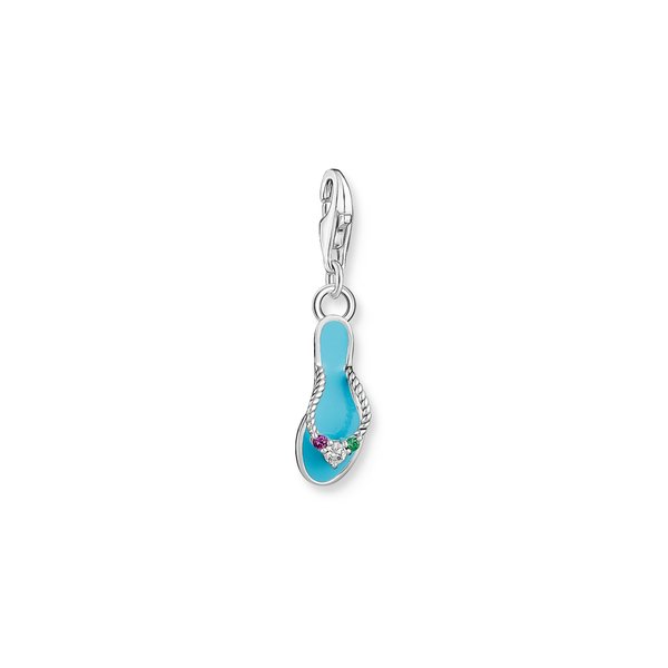 Thomas Sabo Kék strandpapucs ezüst charm 2025-914-7