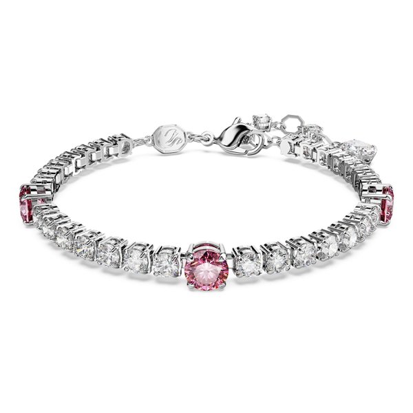 Swarovski Matrix tensiz karkötő rózsaszín és áttetsző kristállyal 5666421