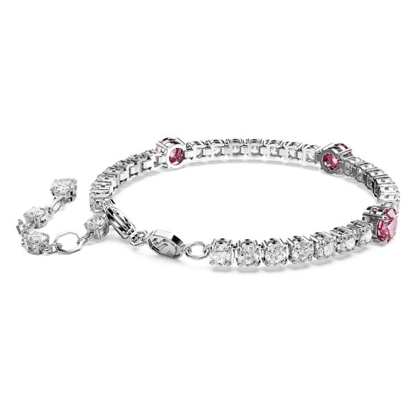 Swarovski Matrix tensiz karkötő rózsaszín és áttetsző kristállyal 5666421