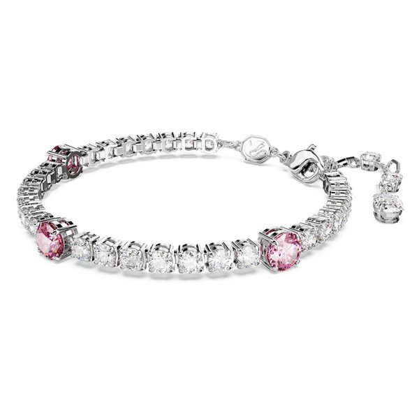 Swarovski Matrix tensiz karkötő rózsaszín és áttetsző kristállyal 5666421