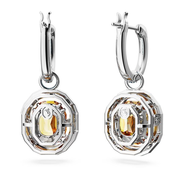 Swarovski Chroma ezüst színű fülbevaló kék és sárga kristállyal 5648453