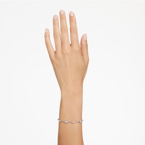 Swarovski Mesmera ezüst színű karkötő csepp alakú kristályokkal 5661530