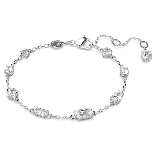 Swarovski Mesmera ezüst színű karkötő csepp alakú kristályokkal 5661530