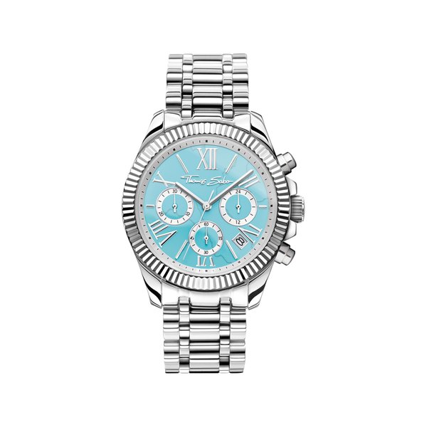 Thomas Sabo Divine chrono türkiz számlapos óra WA0397-201-201-38
