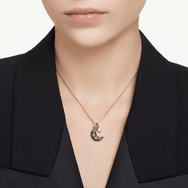 Swarovski Luna kék hold rozé nyaklánc 5673613