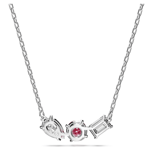 Swarovski Mesmera ezüst színű nyaklánc rózsaszín kristállyal 5673560