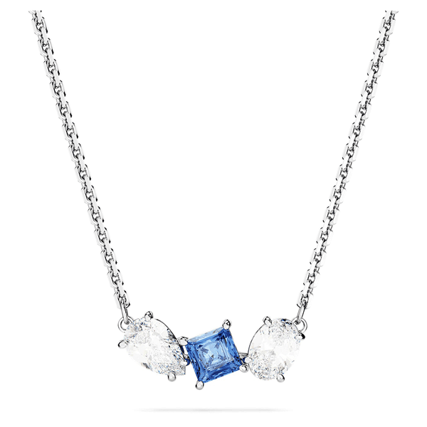 Swarovski Mesmera ezüst színű nyaklánc kék kristállyal 5673561