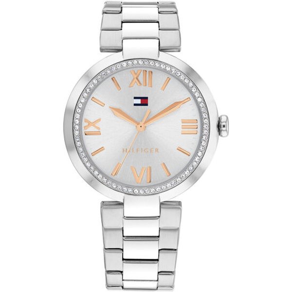 Tommy Hilfiger Alice ezüst színű női óra rozé mutatókkal 1782681