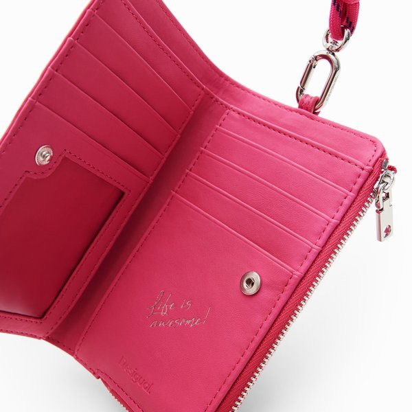 Desigual Half logo Emma pink pénztárca 23WAYP05-3002