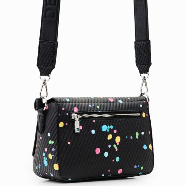 Desigual Splatter phuket pöttyös fekete táska  23WAXP72