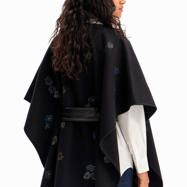 Desigual Threadflor milan fekete poncsó övvel 23WAIA02