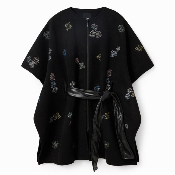 Desigual Threadflor milan fekete poncsó övvel 23WAIA02