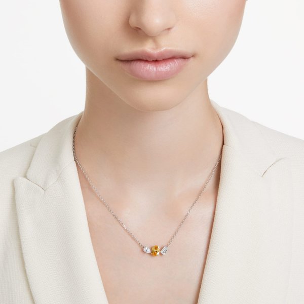 Swarovski Mesmera nyaklánc sárga és fehér kristállyal 5668277