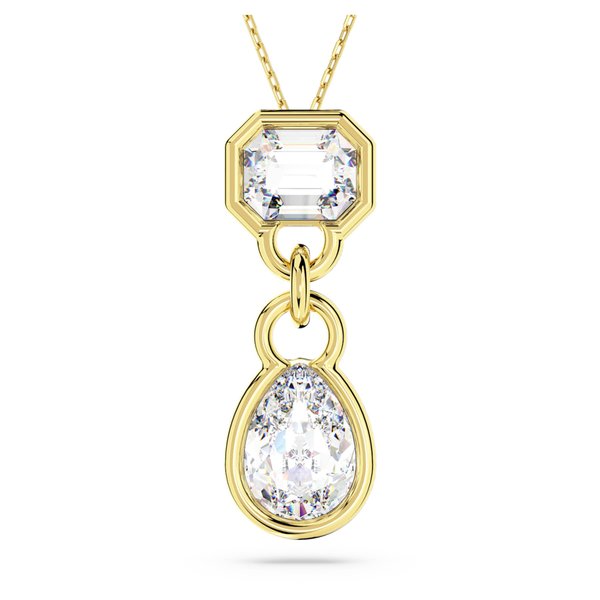 Swarovski Dextera arany színű nyaklánc fehér kristállyal  5663339