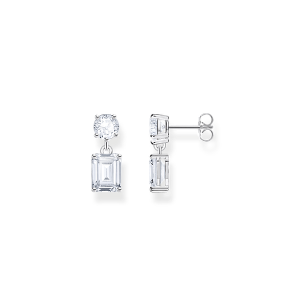 Thomas Sabo Ezüst fülbevaló fehér cirkónia kövekkel H2276-051-14