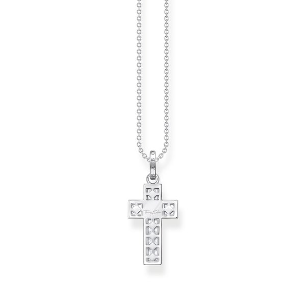 Thomas Sabo Fehér köves kereszt ezüst nyaklánc  KE2166-051-14-L45v