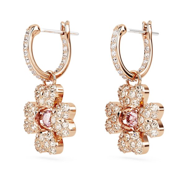 Swarovski Idyllia lóhere alakú rozé színű függő fülbevaló 5674212