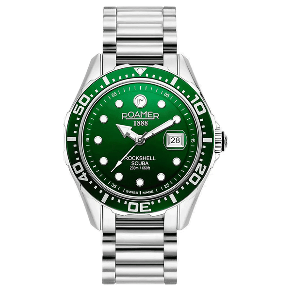 Roamer Rockshell Mark III Scuba férfi búváróra zöld számlappal 220858417550