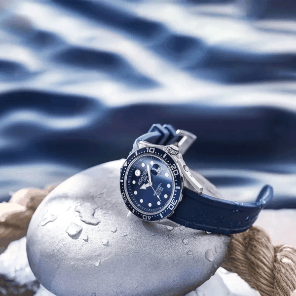 Roamer Rockshell Mark III Scuba kék férfi búváróra kék kaucsuk szíjjal 867833414502