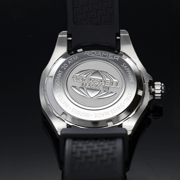Roamer Rockshell Mark III Scuba zöld férfi búváróra fekete kaucsuk szíjjal 867833417502