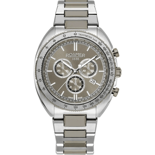 Roamer Power Chrono ezüst szürke kronográf férfi óra 868837444570