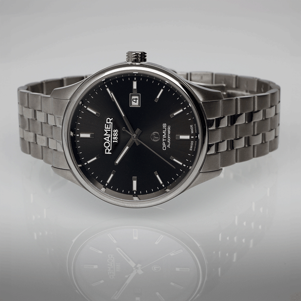 Roamer Optimus ezüst színű automata férfi óra fém szíjjal 983983415550