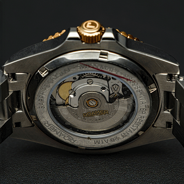 Roamer Premier barna fekete számlapos bicolor automata férfi óra 986983498520